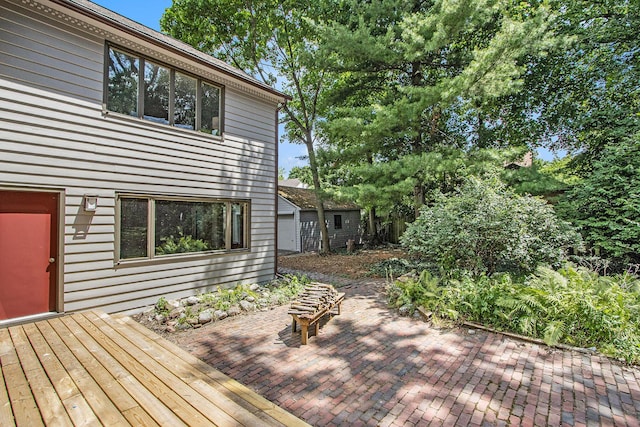 2425 University Ave, Kalamazoo, MI 49008 - wooden deck featuring a patio area