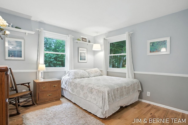 8518 146th Ave, West Olive, MI 49460 - bedroom featuring light wood-type flooring