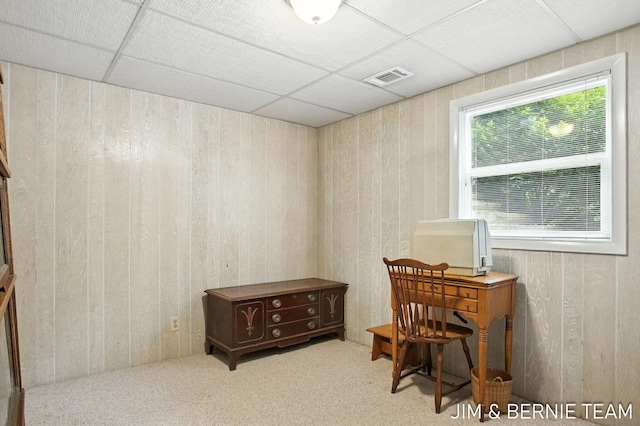 8518 146th Ave, West Olive, MI 49460 - carpeted office space with wood walls