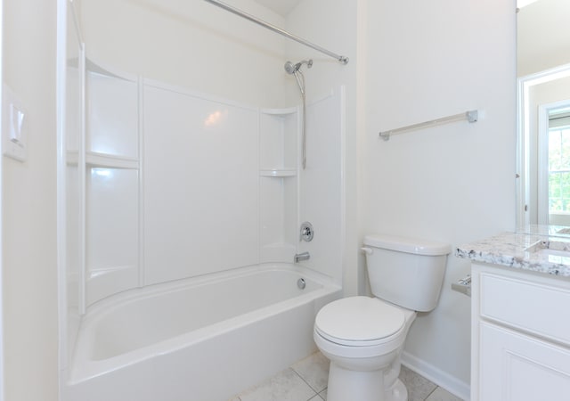 2763 Polson St, Ann Arbor, MI 48105 - bathroom featuring vanity, tile patterned floors, and bathtub / shower combination