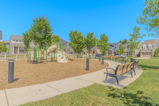 2763 Polson St, Ann Arbor, MI 48105 - community playground with a residential view and a lawn