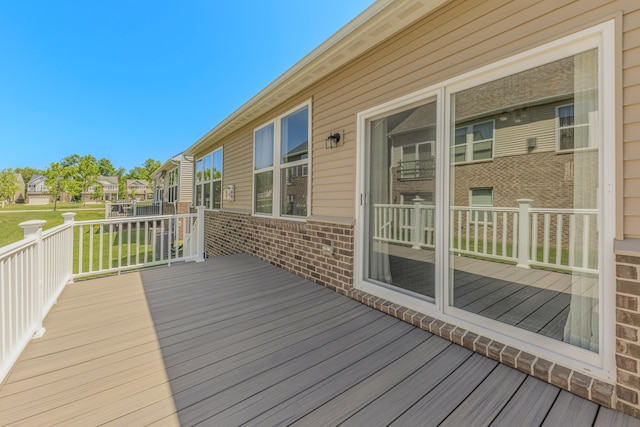 2763 Polson St, Ann Arbor, MI 48105 - wooden terrace with a lawn