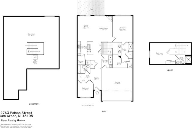 2763 Polson St, Ann Arbor, MI 48105 - view of floor plan / room layout