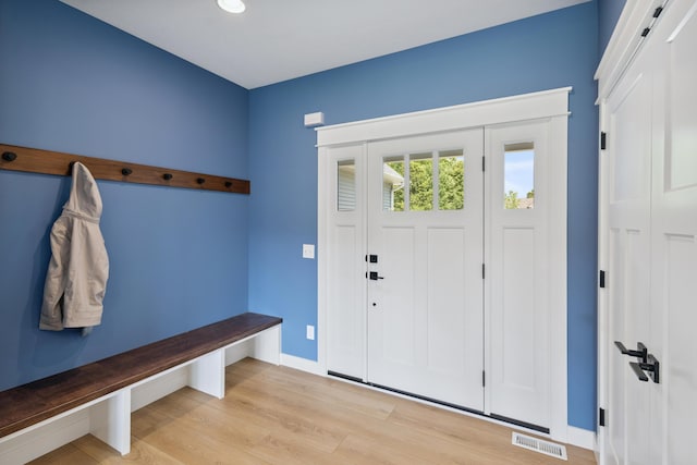 46140 Finch St, Mattawan, MI 49071 - mudroom with light wood finished floors and baseboards