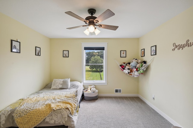 46140 Finch St, Mattawan, MI 49071 - bedroom with carpet flooring and ceiling fan