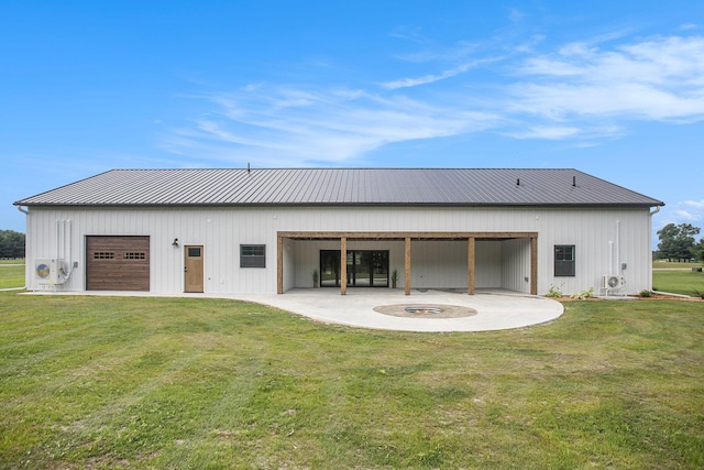 17756 Brad Ln, Three Rivers, MI 49093 - rear view of house with a yard, a pole building, and an outbuilding