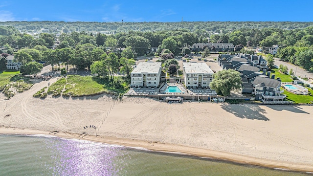 225 N Shore Dr Unit 302, South Haven, MI 49090 - drone / aerial view of a pool and a nearby body of water