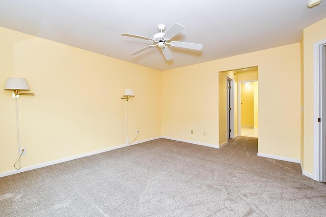 2208 Parkview Ave, Kalamazoo, MI 49008 - empty room with carpet flooring, ceiling fan, and a smoke detector