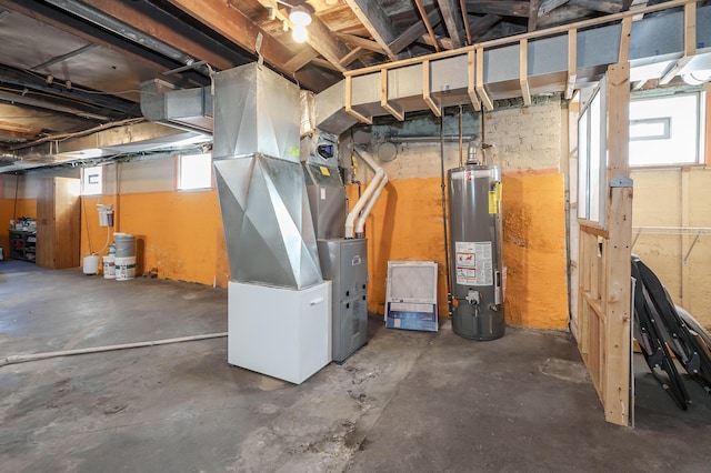 510 Wayne St, Saint Joseph, MI 49085 - basement featuring gas water heater and heating unit