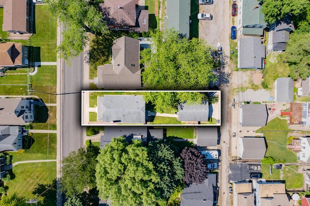 510 Wayne St, Saint Joseph, MI 49085 - aerial view of residential area featuring property parcel outlined