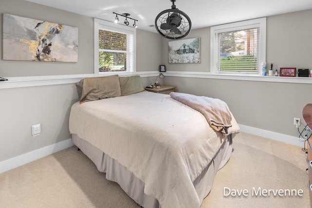 2845 Ridgecrest St SW, Byron Center, MI 49315 - carpeted bedroom with multiple windows and track lighting