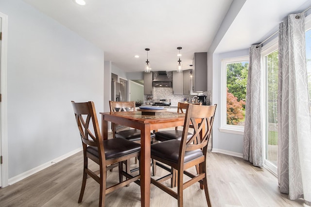 5836 S Ashford Way, Ypsilanti, MI 48197 - dining space featuring light wood finished floors and recessed lighting