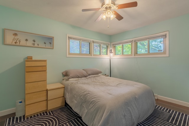 1762 Smyers Dr, Benton Harbor, MI 49022 - bedroom featuring baseboards and a ceiling fan