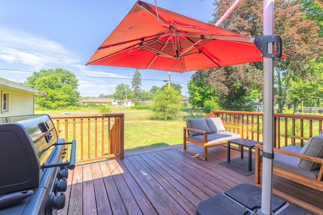 1762 Smyers Dr, Benton Harbor, MI 49022 - deck featuring a lawn