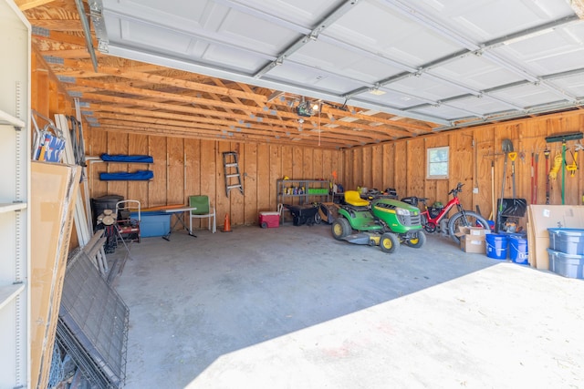 1762 Smyers Dr, Benton Harbor, MI 49022 - garage with wood walls