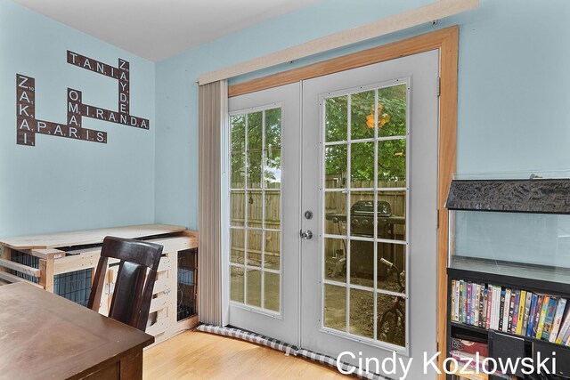187 Centennial St, Sparta, MI 49345 - entryway with wood finished floors