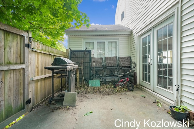 187 Centennial St, Sparta, MI 49345 - view of patio with area for grilling and french doors