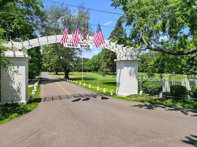 48002 Ridge Rd, New Buffalo, MI 49117 - view of asphalt street featuring view of scattered trees