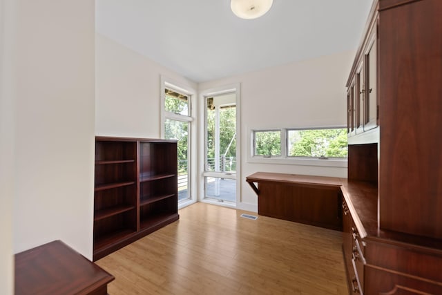 48002 Ridge Rd, New Buffalo, MI 49117 - unfurnished office featuring light wood-type flooring