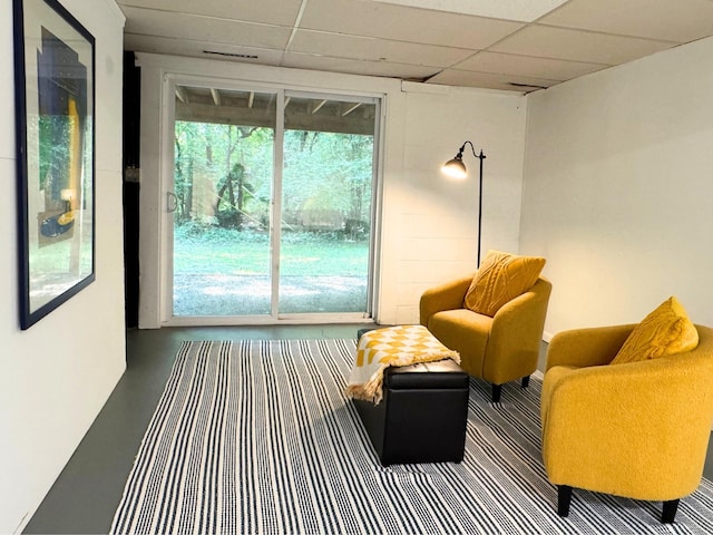 285 Brookside Dr, Ann Arbor, MI 48105 - sitting room with a drop ceiling