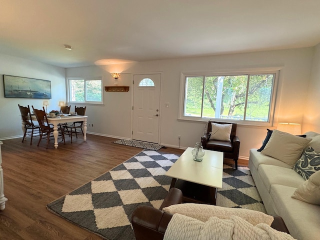 285 Brookside Dr, Ann Arbor, MI 48105 - living area with wood finished floors