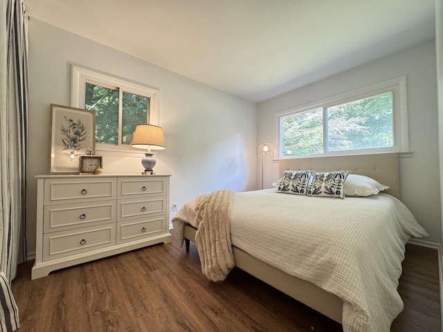 285 Brookside Dr, Ann Arbor, MI 48105 - bedroom with dark wood-style floors