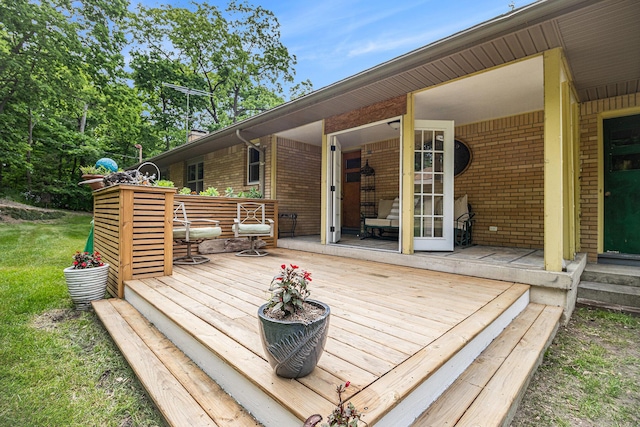 6667 W River Rd NE, Belmont, MI 49306 - view of wooden terrace