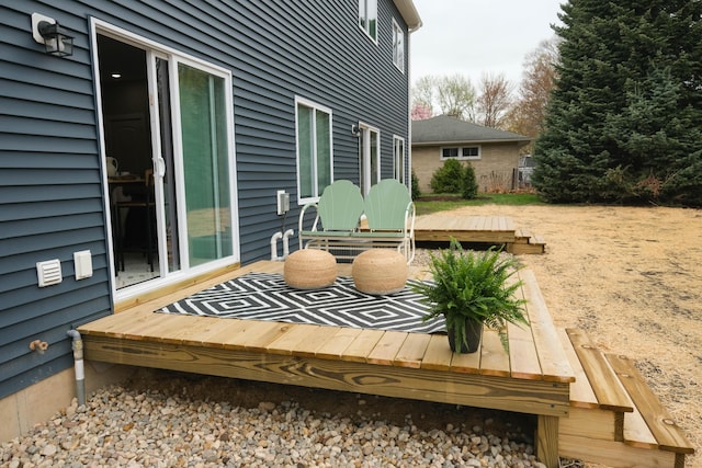 891 Rex St, Fremont, MI 49412 - view of wooden deck