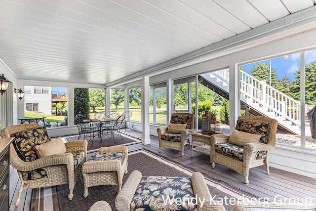 1033 Lumina Dr, Jenison, MI 49428 - sunroom / solarium featuring plenty of natural light and outdoor lounge area