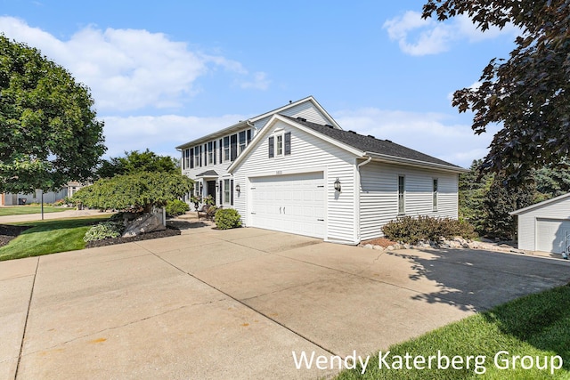 1033 Lumina Dr, Jenison, MI 49428 - view of front of home with an attached garage and driveway