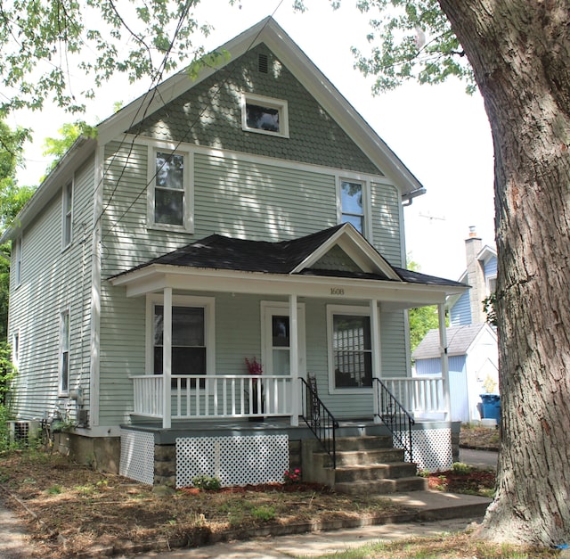 1608 S Rose St, Kalamazoo, MI 49001 - american foursquare style home with covered porch
