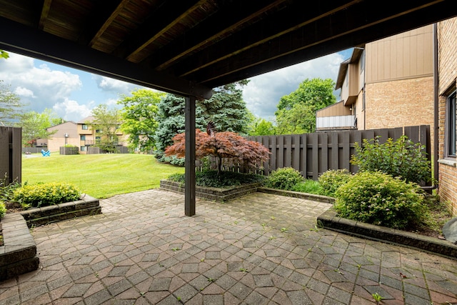 2623 Meade Ct, Ann Arbor, MI 48105 - fenced backyard featuring a patio