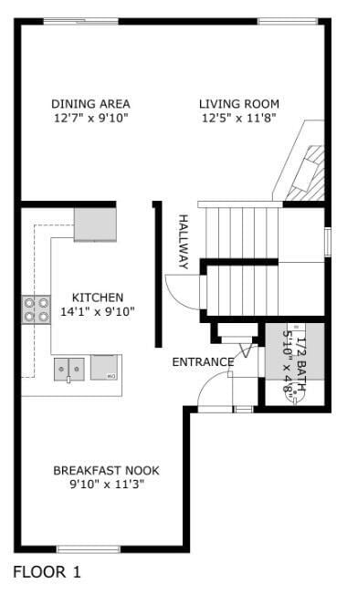 2623 Meade Ct, Ann Arbor, MI 48105 - view of floor plan / room layout
