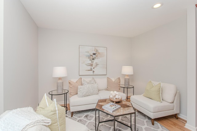 7532 Dell Rd, Saline, MI 48176 - living room featuring light wood-style floors and recessed lighting