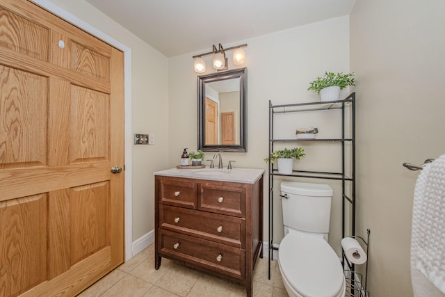 7532 Dell Rd, Saline, MI 48176 - half bath featuring vanity and tile patterned flooring