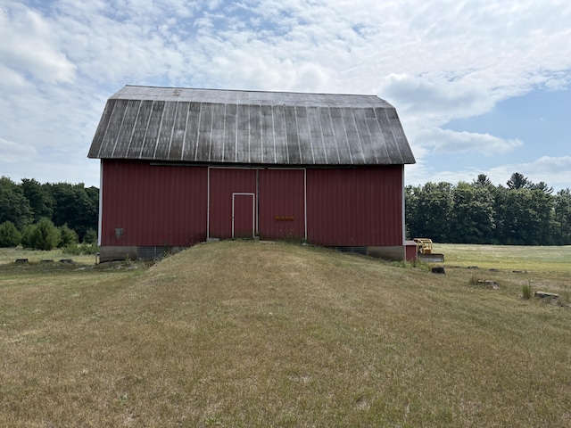 22347 5 Mile Rd, Morley, MI 49336 - view of barn with a lawn