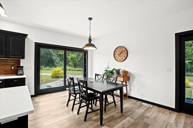 7499 Mathews Rd, Spring Arbor, MI 49283 - dining space featuring plenty of natural light and light wood-type flooring