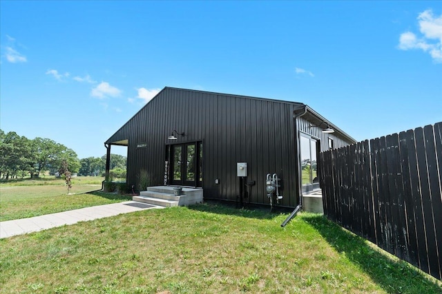 7499 Mathews Rd, Spring Arbor, MI 49283 - view of outbuilding featuring french doors