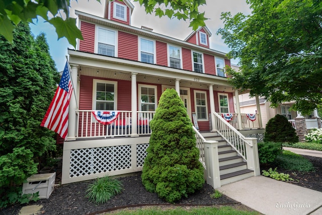 622 Cedar Square St, Holland, MI 49423 - view of front of property featuring a porch and stairway