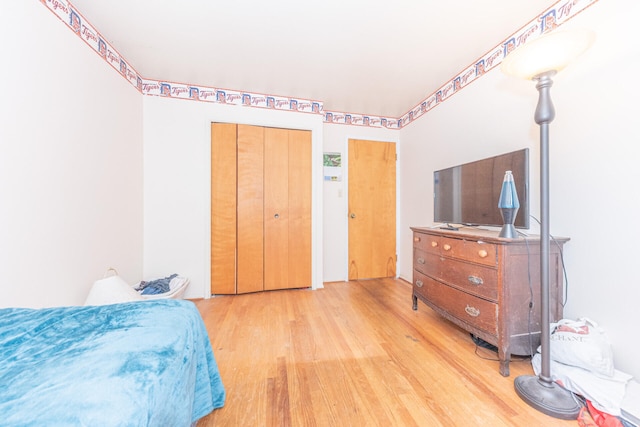 2707 Brandywine Dr, Ann Arbor, MI 48104 - bedroom featuring wood finished floors and a closet
