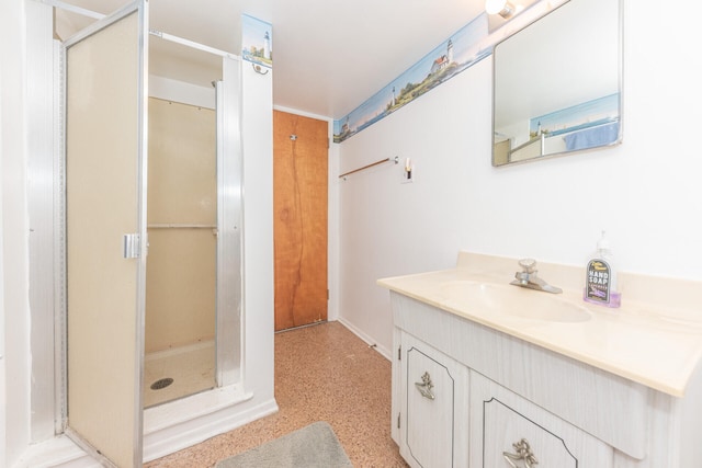 2707 Brandywine Dr, Ann Arbor, MI 48104 - bathroom featuring vanity and a stall shower