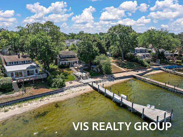 537 Buena Vista Dr, Spring Lake, MI 49456 - dock with a water view and stairway