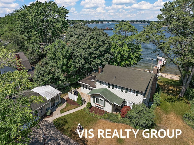 537 Buena Vista Dr, Spring Lake, MI 49456 - aerial view of property and surrounding area featuring a nearby body of water