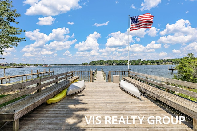 537 Buena Vista Dr, Spring Lake, MI 49456 - dock featuring a water view