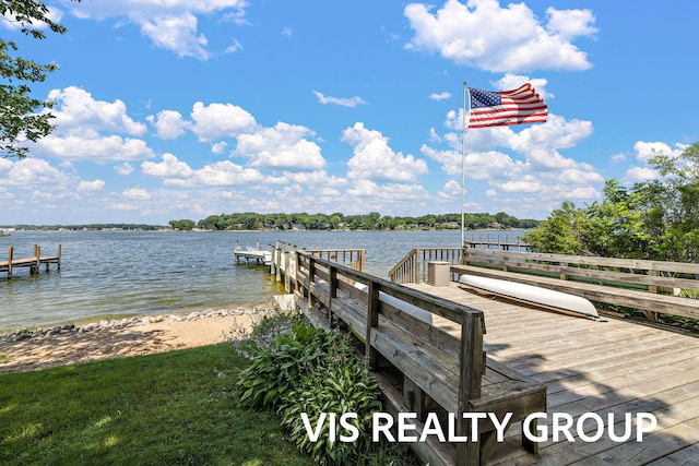 537 Buena Vista Dr, Spring Lake, MI 49456 - dock area featuring a water view