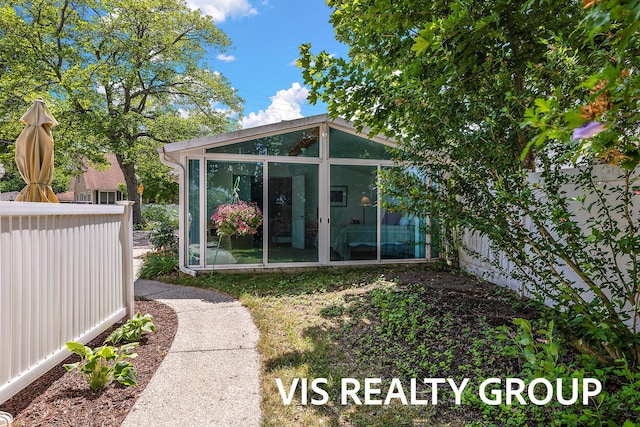 537 Buena Vista Dr, Spring Lake, MI 49456 - exterior space with a sunroom