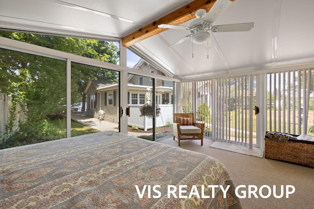 537 Buena Vista Dr, Spring Lake, MI 49456 - bedroom featuring carpet floors, access to exterior, and expansive windows