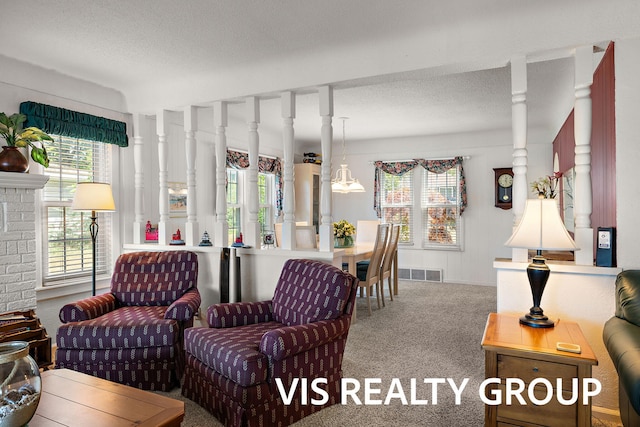 537 Buena Vista Dr, Spring Lake, MI 49456 - carpeted living room featuring plenty of natural light