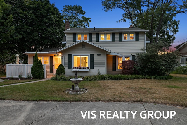 537 Buena Vista Dr, Spring Lake, MI 49456 - view of front of property featuring a chimney