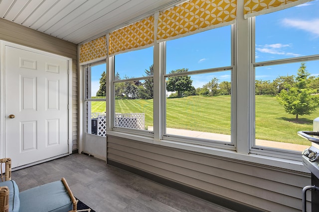 1734 Weatherstone Dr, Ann Arbor, MI 48108 - view of unfurnished sunroom